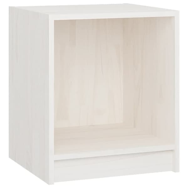 sengeborde 2 stk. 35,5x33,5x41,5 cm massivt fyrretræ hvid