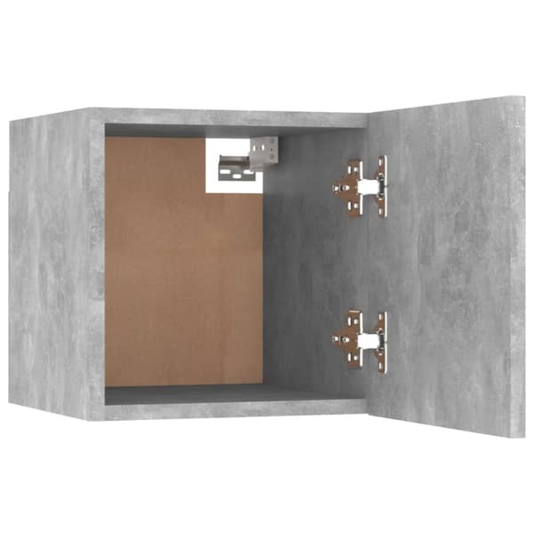 sengeskab 30,5x30x30 cm konstrueret træ betongrå