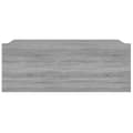 Pikkukuva 9 / 10: Kelluvat yöpöydät 2 kpl harmaa Sonoma 40x30x15 cm tekninen puu