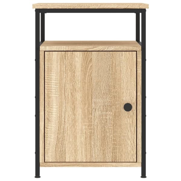 Sängbord 2 st sonoma-ek 40x42x60 cm konstruerat trä