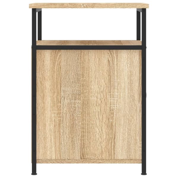 Sängbord 2 st sonoma-ek 40x42x60 cm konstruerat trä