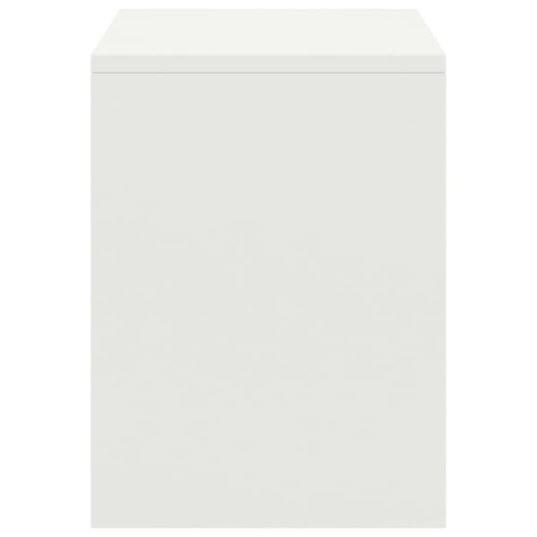 Sängbord 2 st vit 35x30x40 cm massiv furu