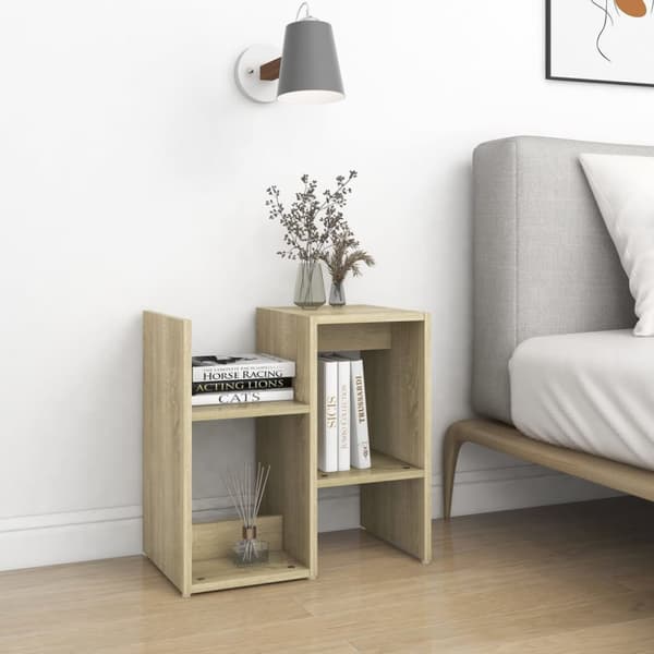 sengeskab 50x30x51,5 cm spånplade sonoma-eg