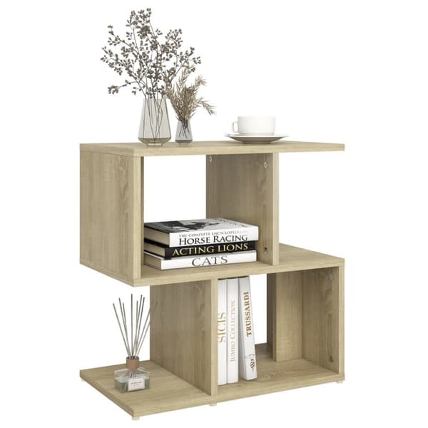 sengeskab 50x30x51,5 cm spånplade sonoma-eg