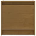 Miniatyrbild 5 av 10: Sängbord 2 st honungsbrun 40x30,5x40 cm massiv furu