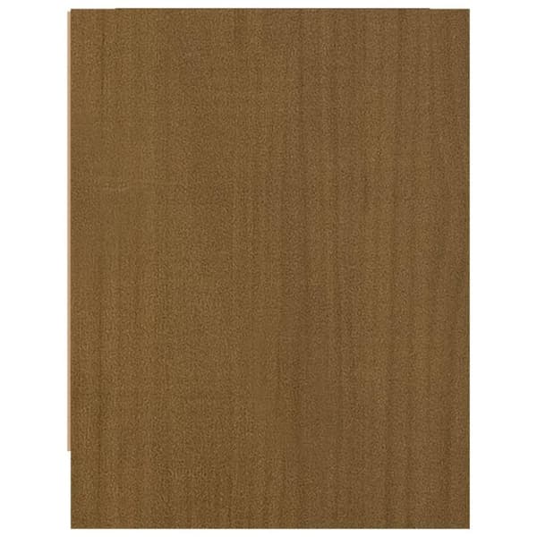 Sängbord 2 st honungsbrun 40x30,5x40 cm massiv furu