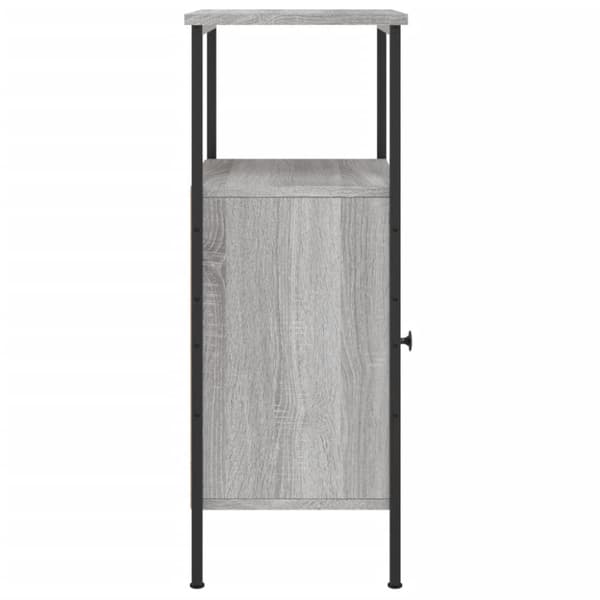 sengeborde 2 stk. 41x31x80 cm konstrueret træ grå sonoma-eg