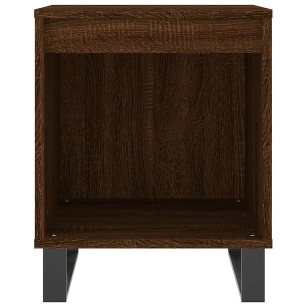 sengeborde 2 stk. 40x35x50 cm brun egetræsfarve