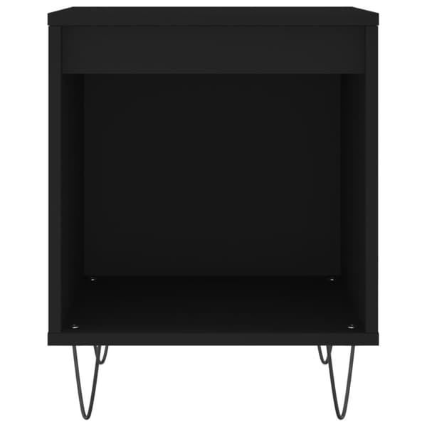 sengebord 40x35x50 cm konstrueret træ sort