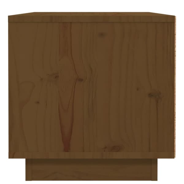 sengebord 40x34x35 cm massivt fyrretræ gyldenbrun