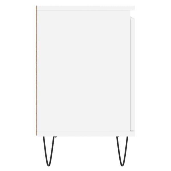 sengeborde 2 stk. 40x30x50 cm konstrueret træ hvid