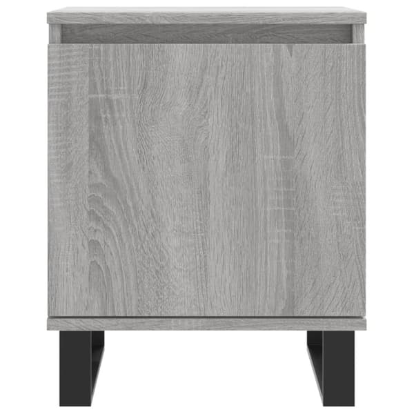sengeborde 2 stk. 40x30x50 cm konstrueret træ grå sonoma-eg