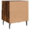 Pikkukuva 9 / 10: Yöpöydät 2 kpl savutammi 40x35x47,5 cm tekninen puu