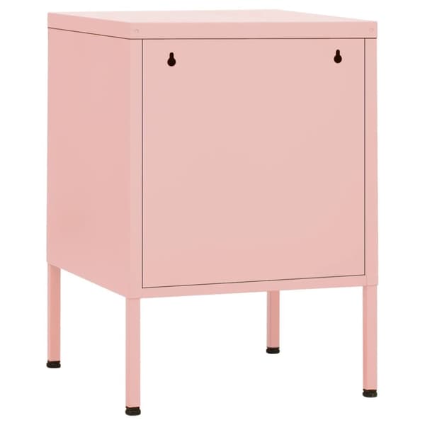 natbord 35x35x51 cm stål pink