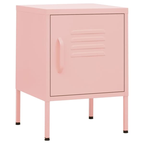 natbord 35x35x51 cm stål pink