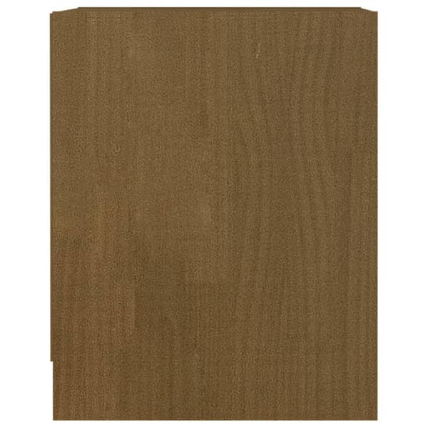 sengeborde 2 stk. 35,5x33,5x41,5 cm massivt fyrretræ brun