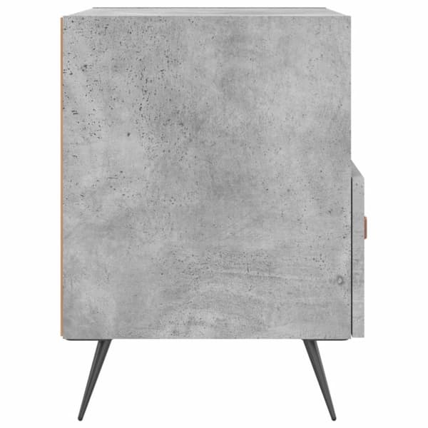 sengeborde 2 stk. 40x35x47,5 cm konstrueret træ betongrå