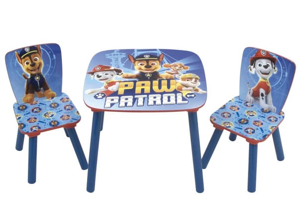 Paw Patrol träbord med stolar