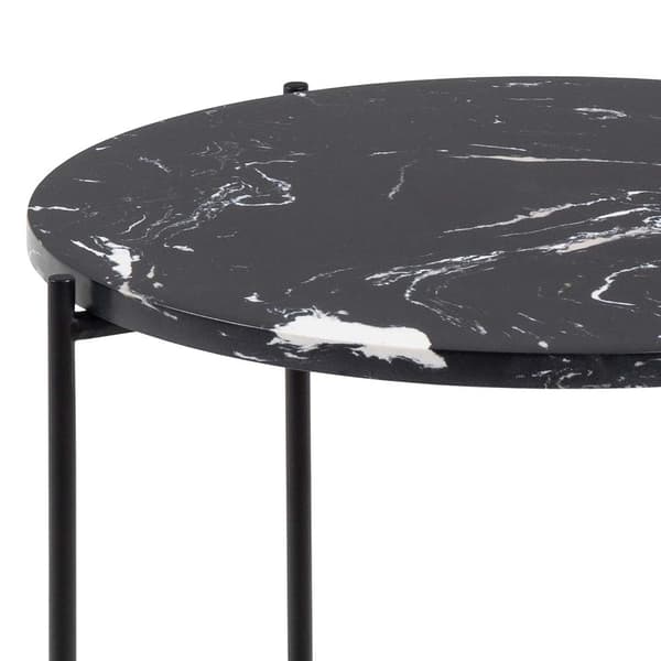 Avila högt soffbord i svart marmor