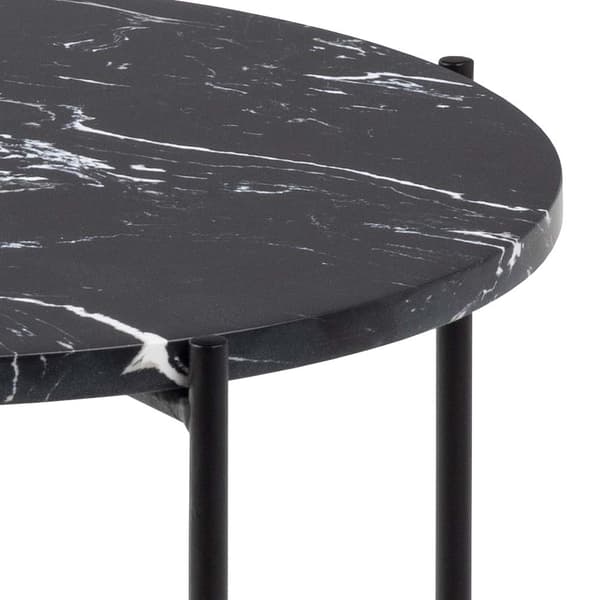 Avila högt soffbord i svart marmor