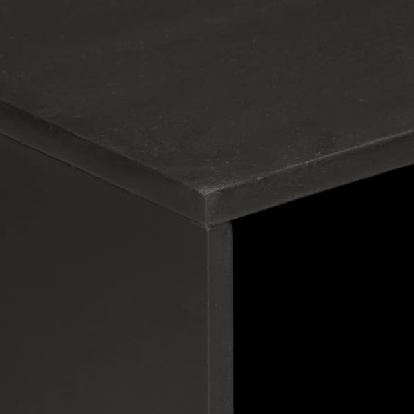 sengebord 50x33x60 cm massivt mangotræ sort
