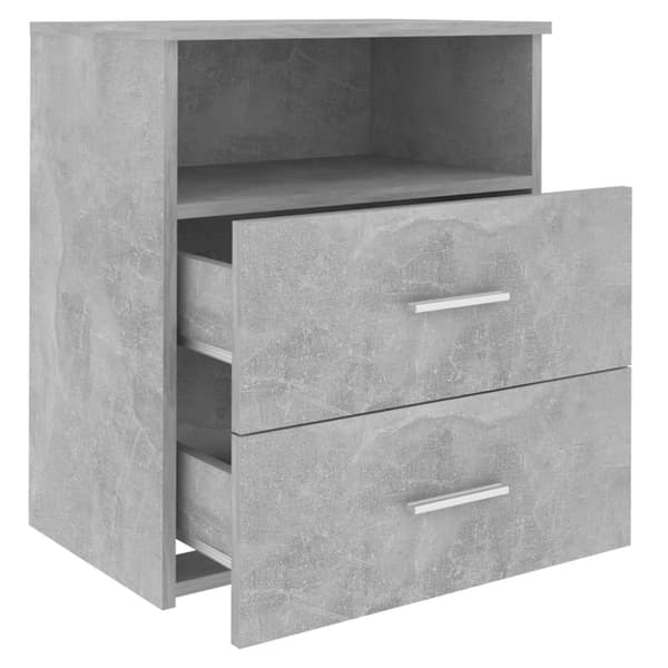 sengeskabe 2 stk. 50x32x60cm betongrå