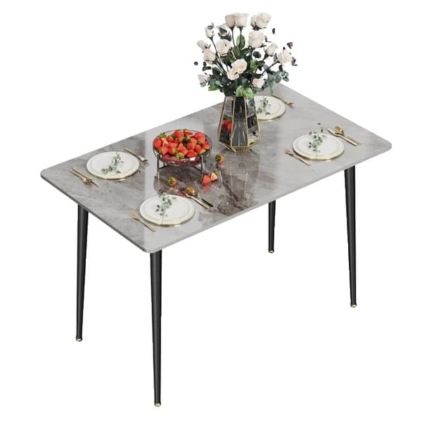 Spisebord, Moderne Design, Bordplade af Sintered Stone, Blank Grå