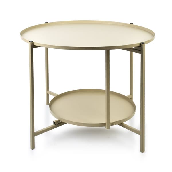 LUCAS BEIGE Kaksitasoinen sohvapöytä 60,5cmxk45cm