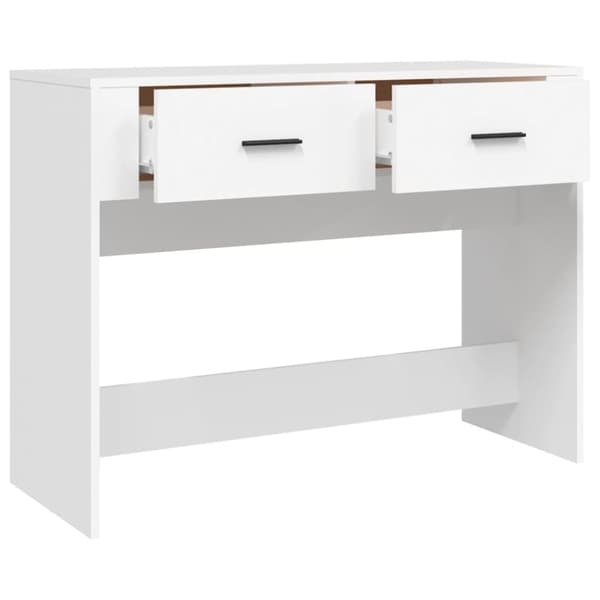 The Living Store konsolbord 100x39x75 cm konstrueret træ hvid -  Borde