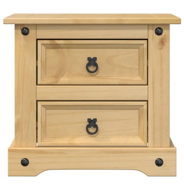 sengebord Corona 53x39x50 cm massivt fyrretræ