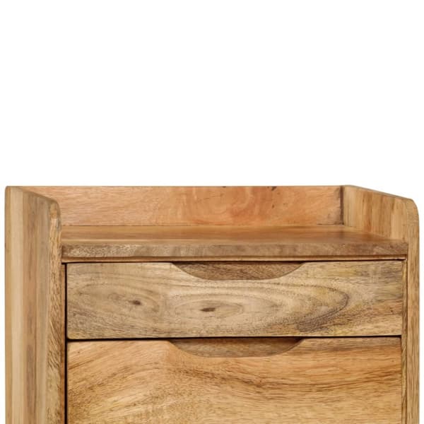 Sängbord i massivt mangoträ 40x30x59,5 cm