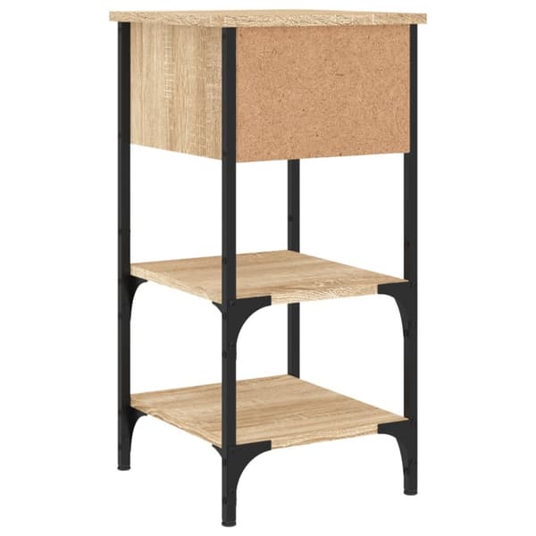 Sängbord sonoma-ek 34x36x70 cm konstruerat trä