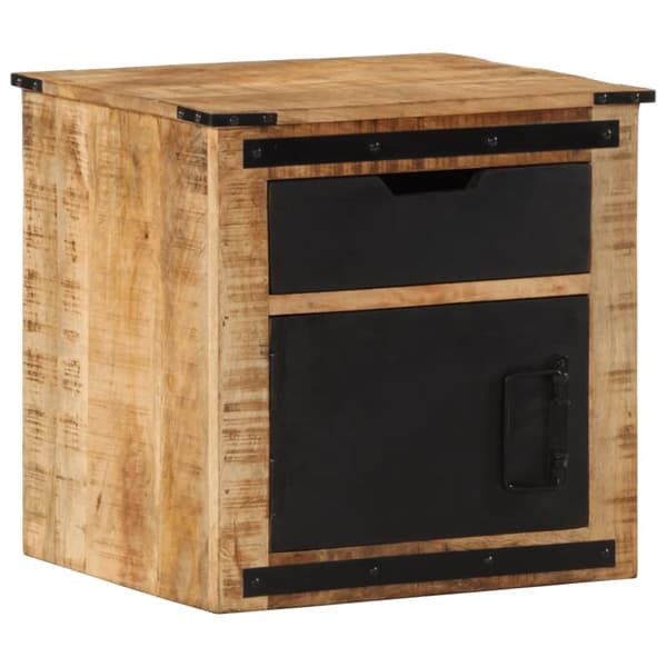 sengebord 45x40x45 cm massivt mangotræ