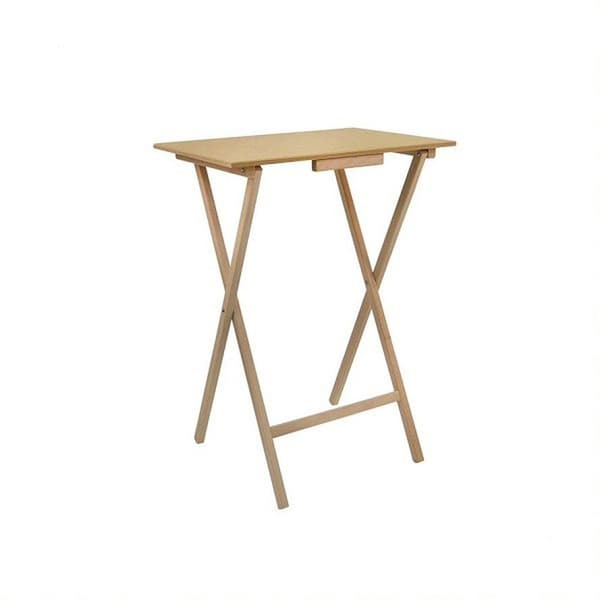 Wellhome Rektangulärt Sidobord Färdigställt Utan Lack 48x35x64 Cm