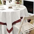 Miniatyrbillede 3 af 5: Wellhome Rundt Sofabord Med Bøgestruktur Finish Uden Lak 60x60x75 Cm