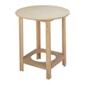 Miniatyrbillede 1 af 5: Wellhome Rundt Sofabord Med Bøgestruktur Finish Uden Lak 60x60x75 Cm