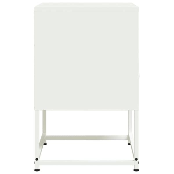 sengeborde 2 stk. 36x39x60,5 cm stål hvid