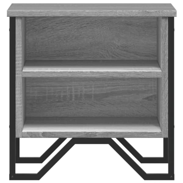 Yöpöydät harmaa Sonoma 2 kpl 40x30x40 cm lastulevy