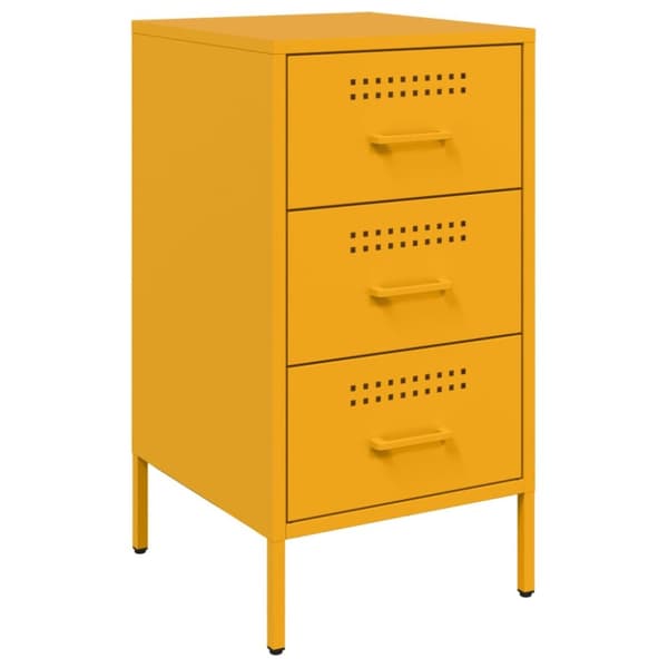 Senkit 2 kpl sinapinkeltainen 36x39x68 cm kylmävalssattu teräs