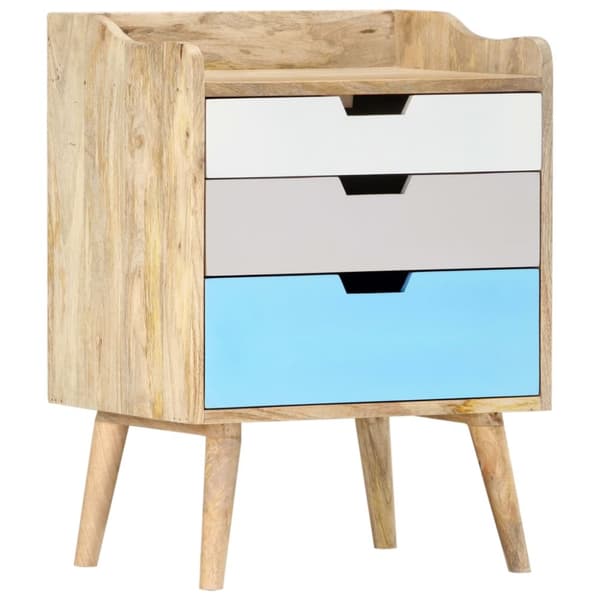 sengeskab 47 x 35 x 63 cm massivt mangotræ
