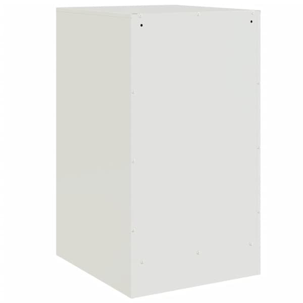 sengebord 34,5x39x62 cm stål hvid