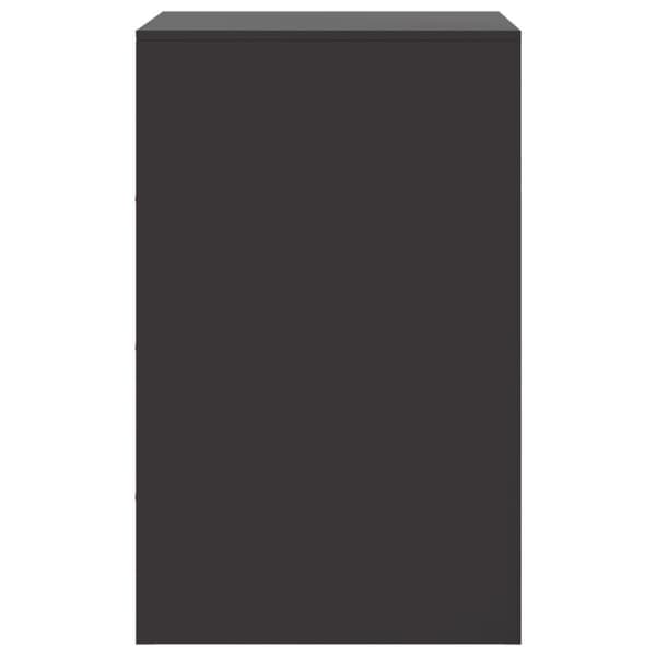sengeborde 2 stk. 34,5x39x62 cm stål sort