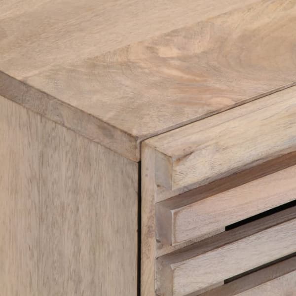 sengeborde 2 stk. 40x34x46 cm massivt bleget mangotræ