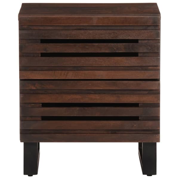 sengeborde 2 stk. 40x34x46 cm massivt mangotræ