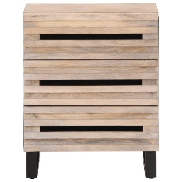 sengebord 50x34x62 cm massivt mangotræ