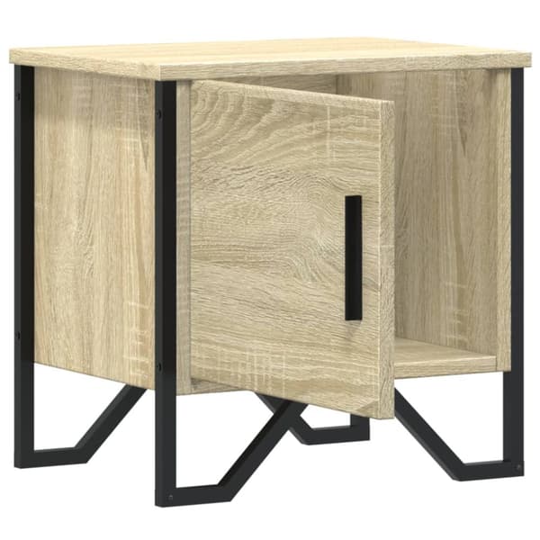 sengebord 40x30x40 cm konstrueret træ sonoma-eg