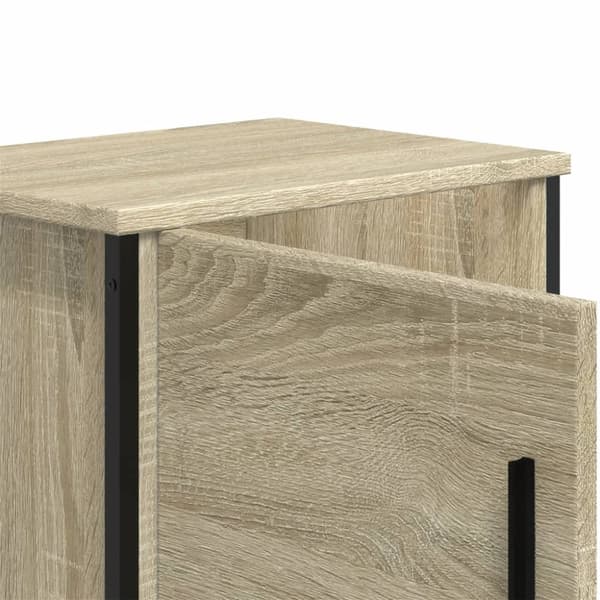 sengebord 40x30x40 cm konstrueret træ sonoma-eg