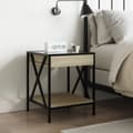 Pikkukuva 4 / 10: sohvapöytä Infinity LED-valoilla Sonoma-tammi 40x40x49 cm