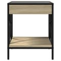 Pikkukuva 6 / 10: sohvapöytä Infinity LED-valoilla Sonoma-tammi 40x40x49 cm