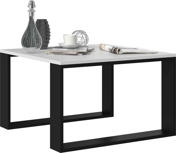 Modernt MINI soffbord VIT SVART
